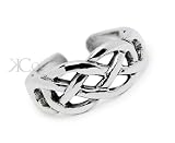 Sterling Silver Wide Celtic Knot Toe Ring