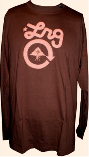 LRG Mens Long Sleeve Tee - Coffee (FREE Priority Mail Shipping)