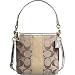 AUTHENTIC COACH SIGNATURE STRIPE CONVERTIBLE SHOULDER BAG 13278 (Khaki/polished gold)