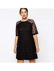 Plus Size Mesh Mini Dress 