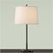 Martha Stewart Lighting 9641WBZ 29 Park East Talc Linen Table Lamp in Warm Bronze