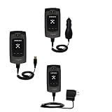 Deluxe Kit for the Samsung SYNC SGH-A707 includes a USB cable with Car and Wall Charger - Gomadic Brand w/ TipExchange Technology