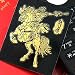 映画「レッドクリフ」で大人気！　彩蒔絵シール　三国志蒔絵　張飛（ちょうひ）　金（ゴールド）