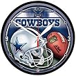 Dallas Cowboys Wall Clock - Round - Football Sports Merchandise