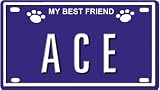 Pet Supplies : Ace Dog Name Plate for Pet Carriers or Cages