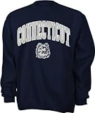 Connecticut Huskies Navy Tackle Twill Crewneck Sweatshirt