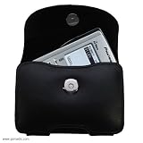 Gomadic for the Pioneer Airwave XM2Go - Horizontal Leather Case with Belt Clip/Loop for the Pioneer Airwave XM2Go