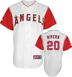 John Lackey Jersey: Adult 2010 Majestic Alternate White/Red Replica #41 Los Angeles Angels of Anaheim Jersey