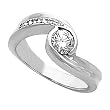 Platinum Diamond Engagement Ring - 0.55 Ct.