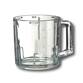 GLASS BLENDING JUG FOR BRAUN MULTISYSTEM FOOD PROCESSOR - K850, K1000 ETC..