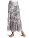 Mac & Jac Women's Long Peasant Skirt, Gray, 4