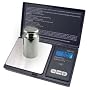 American Weigh AMW-100 Silver Precision Digital Pocket Scale 1543 x 0.1 grain and 100 x 0.01 gram With 100 Gram Calibration Weight