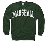 Marshall Thundering Herd Dark Green Arch Crewneck Sweatshirt