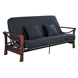 Serta Futons Naples Full Futon Frame NF - Black