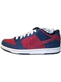 Nike Dunk Low Pro SB Men's Sneakers Style# 304292-404 (Mens-11 US, Obsidain/Team red)