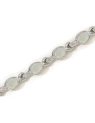 14kt Yellow Gold Oval Opal and Diamond Bracelet