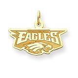 14K Philladelphia Eagles Med Logo Charm