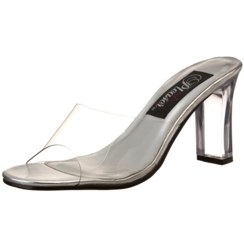 Pleaser Women's Romance-301 Sandal,Clear Lucite,7 M US