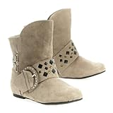 Cecile Kids Lane Bootie Casual Boot Shoes Flat Low Youth Kids