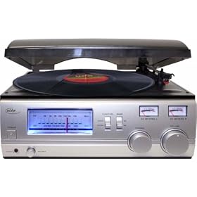 elta Germany 2957 Turntable With Radio Receiver and Speakers