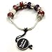 TOC BEADZ Branded I LOVE YOU Pink, Purple Bead Bracelet