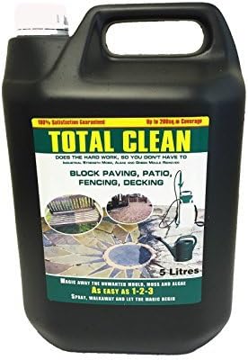 Mould Paving Slabs Brick Stone Decking Moss Killer Drive Cleaner Magic 5 Litres by Total Clean