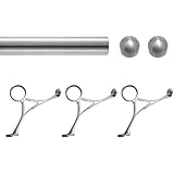 Bar Foot Rail Kit - Brushed Stainless Steel- 8' Length