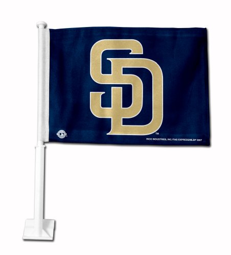 San Diego Padres SD Logo Car Flag