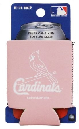 ST LOUIS CARDINALS PINK CAN KADDY KOOZIE COOZIE COOLER