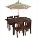 Kidkraft Table and Stacking Chairs with Striped Umbrella