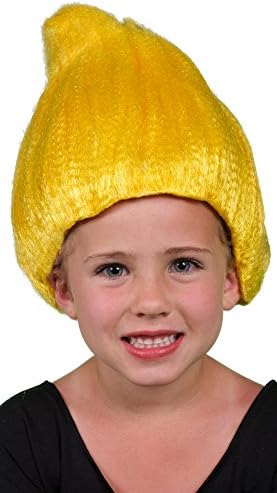 My Costume Wigs Child's Yellow Troll (Yellow) One Size Fits All