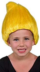 My Costume Wigs Child's Yellow Troll (Yellow) One Size Fits All