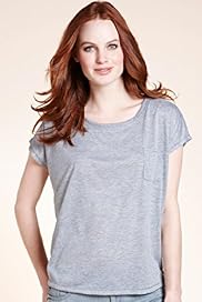 Scoop Neck Metallic Stud T Shirt