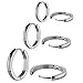 Charisma Hoop Huggie Earrings Unisex Stainless Steel Ear Piercings Hypoallergenic Jewelry Steel Color 3 Pairs