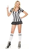 Sexy Umpire Halloween Costume Football Referee Official Mini Dress