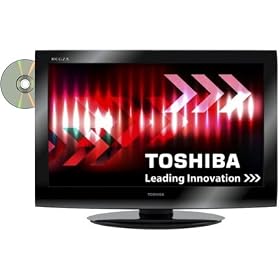 Toshiba 32DV713B 32 inch HD Ready LCD TV and DVD Player Combi (32 inch Screen, Built-in Freeview and Stylish Gloss Black Design)
