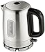 Amazon Basics Electric Stainless Steel Kettle for Tea and Coffee, BPA-Free, Fast Boiling, Auto Shut-Off, 1.1 Quarts, 1500W, Black and Silver
