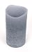 Premium 6-in Distressed Scented Flameless Triple LED Flicker Candle - Ocean Waters Scent