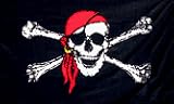 NEW 3x5 Pirate w/ Red Bandana 3 x 5 Jolly Roger Banner
