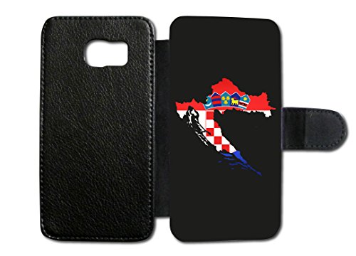 Samsung Galaxy Kroatien Hrvatska 7 Flip Tasche Hülle Case Cover Schutz Handy Galaxy S7