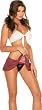Sexy School Girl Lingerie Costume - 5 Piece Set