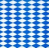 100 Bayrische Servietten, 1-lagig 1/4-Falz 33 cm x 33 cm  Bayrisch Blau 