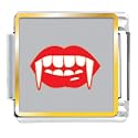 Halloween Vampire Teeth Italian Charms Bracelet Link