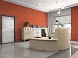 IMAGE OF Wallmonkeys Peel and Stick Wall Decals - Interior of the Modern Reception in Office - 48