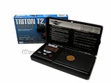 My Weigh Triton T2 - 120g x 0.1g Precision Scale All Black w/ Red Backlit Digital Display Weight Scale