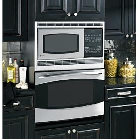 GE Profile 30 Stainless Steel Built-In Double Microwave Convection Oven by GE