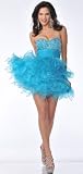 Zeilei 5866 Short Strapless Sweet 16 Babydoll Party Dress