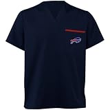 Buffalo Bills Navy Blue Scrub Top (Medium)
