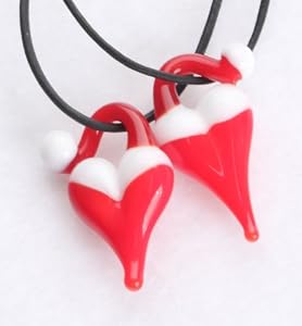 Latticino Heart Necklace