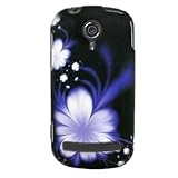 Hard Snap-on Shield RUBBERIZED With PURPLE FLOWERS Design Faceplate Cover S ....